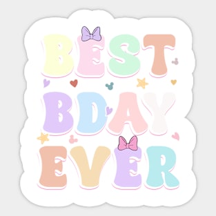 Happiest Birthday Girl Best Bday Ever GIft For Girls Women Sticker